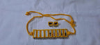 Kutchwork glasswork necklace set with matching earrings