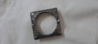 Silver oxidised bracelet/kada