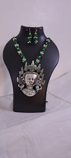 Silver Oxidised Jewellery for Durga Puja