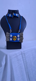 Handmade Jewellery with Terracotta Durga Pendant