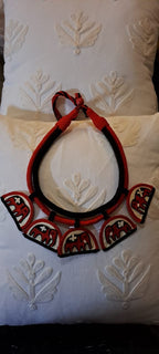 Handmade Thread Necklace with Elephant Pendants