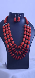 Multilayered Beads Necklace Set