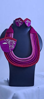 Handmade Thread Jewellery with Unique Durga Pendant