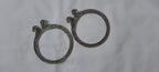Traditional silver oxidised bangles
