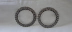 Traditional silver oxidised bangles