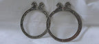 Traditional silver oxidised bangles