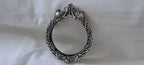 Silver oxidised bracelet/kada