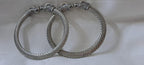 Traditional silver oxidised bangles with lion face