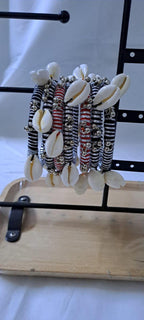 Black and red colour traditional zari thread and kori bangles (set of 7 bangles)