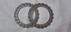 Traditional silver oxidised bangles