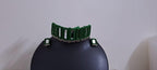Kutchwork glasswork necklace set with matching earrings