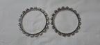 Traditional silver oxidised bangles
