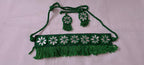 Handmade Kutch Glass work choker necklace with glass work earrings