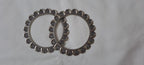 Traditional silver oxidised bangles