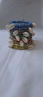 Multi colour traditional zari thread and kori bangles (set of 10 bangles)