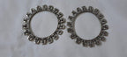 Traditional silver oxidised bangles