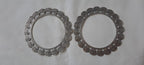 Traditional silver oxidised bangles