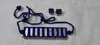 Kutchwork glasswork necklace set with matching earrings