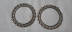 Traditional silver oxidised bangles
