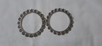 Traditional silver oxidised bangles