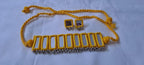 Kutchwork glasswork necklace set with matching earrings