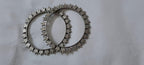 Traditional silver oxidised bangles
