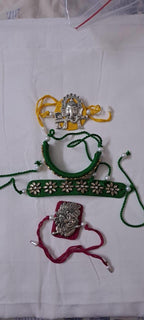 Combo rakhi set for Rakshabandhan festival (4 pcs including Bhai- Bhabhi set)