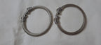 Traditional silver oxidised bangles with lion face