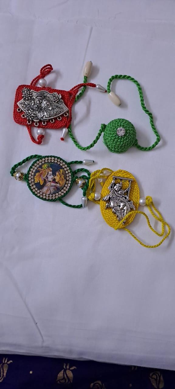 Combo rakhi set for Rakshabandhan festival (4 pcs )