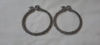 Traditional silver oxidised bangles
