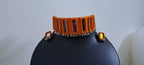 Kutchwork glasswork necklace set with matching earrings