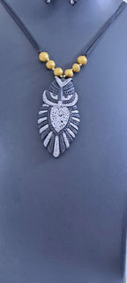 Terracotta owl pendant necklace