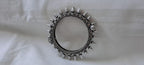 Silver oxidised bracelet/kada