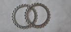 Traditional silver oxidised bangles