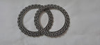 Traditional silver oxidised bangles