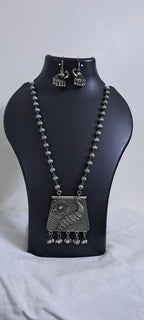 Exclusive light weight silver oxidised set.