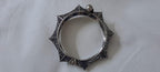 Silver oxidised bracelet/kada