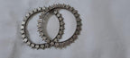 Traditional silver oxidised bangles