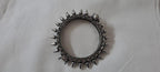 Silver oxidised bracelet/kada