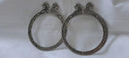 Traditional silver oxidised bangles