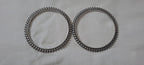 Traditional silver oxidised bangles