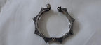 Silver oxidised bracelet/kada