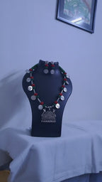 Silver Oxidised Jewellery Set with Matching Earrings